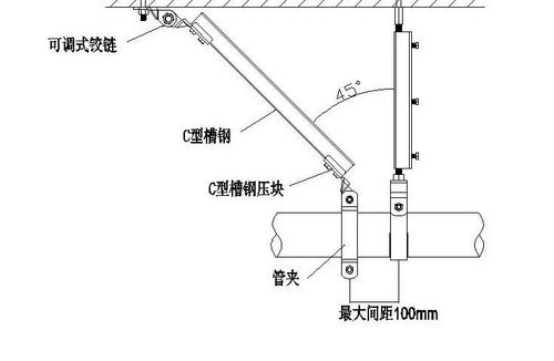 抗震支架的支撑形式与设置原则